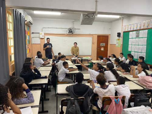 As crianças falam sobre o recreio